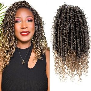 NWT Passion Twist Crochet Hair 14 Inch Pre Looped Boho Braiding Hair